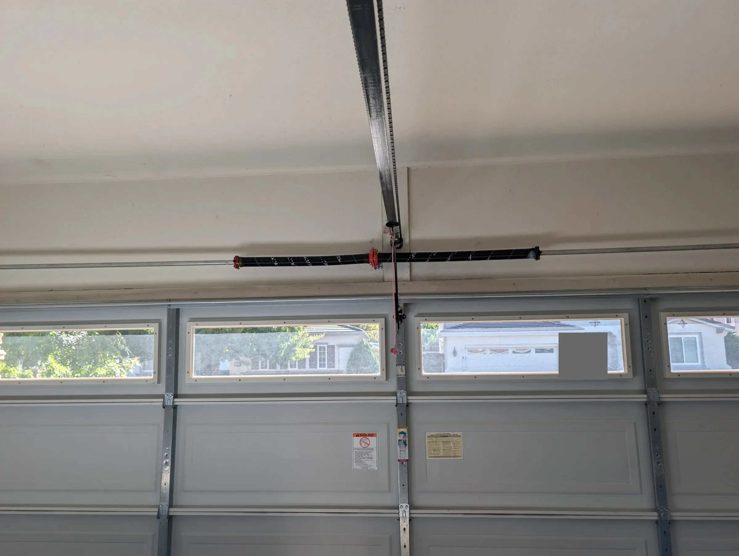 Completed garage door 2 springs replacement & bearing service in Lincoln, California, photo 1 of 2