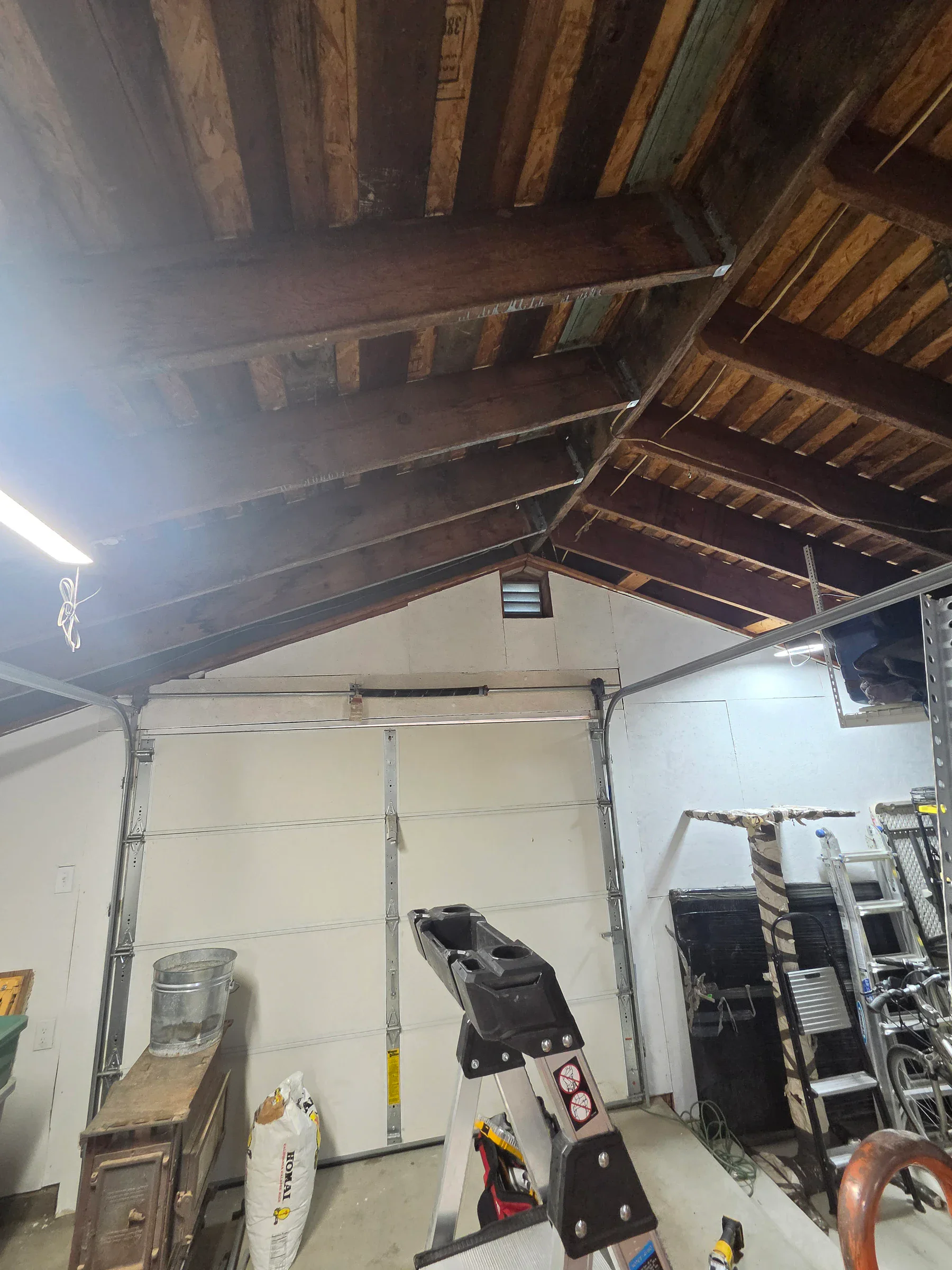 Completed garage door motor installation & weather seal trim for the garage door in Granite Bay, California, photo 1 of 2